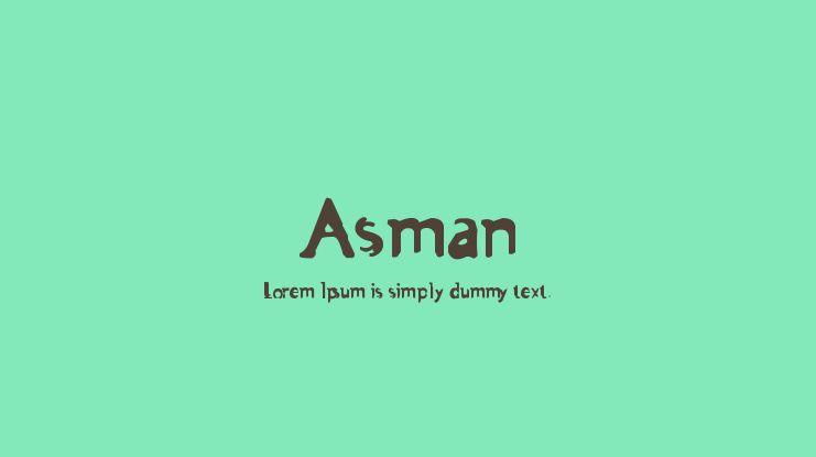 Asman Font