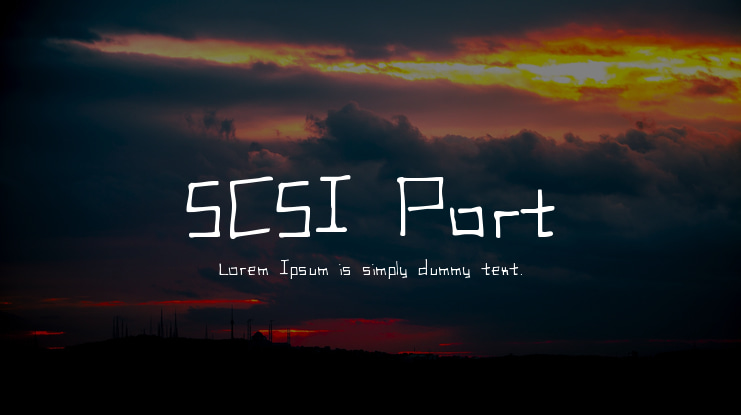 SCSI Port Font