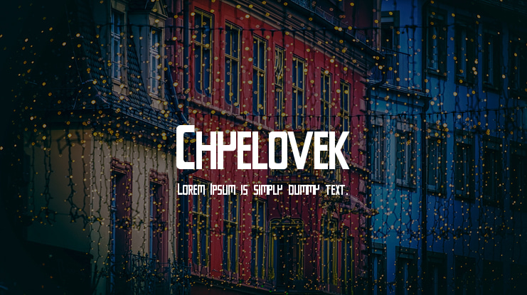 Chyelovek Font