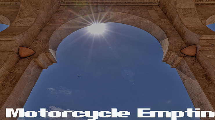 Motorcycle Emptiness Font