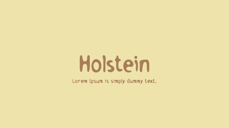 Holstein Font Family