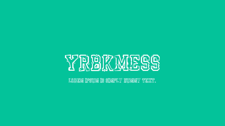 YrBkMess Font