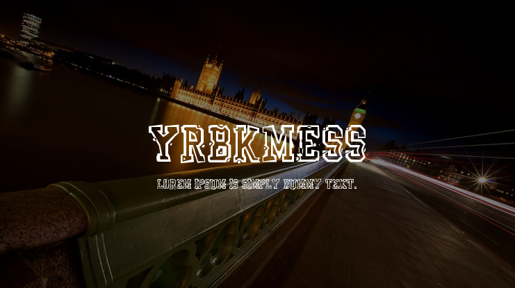 YrBkMess Font