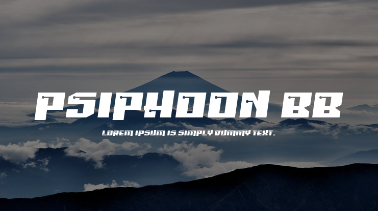 Psiphoon BB Font