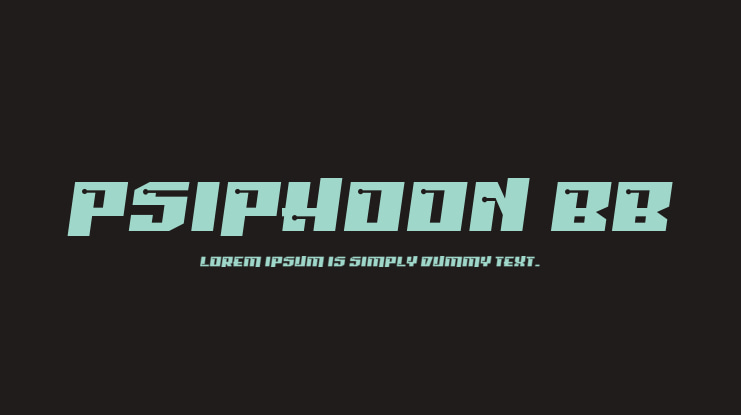 Psiphoon BB Font