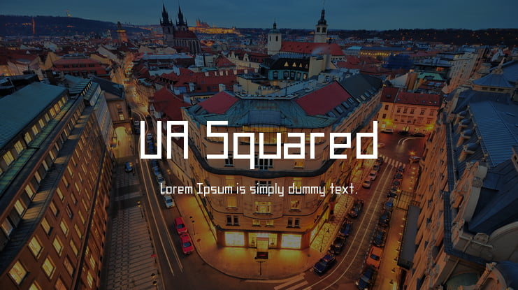 UA Squared Font