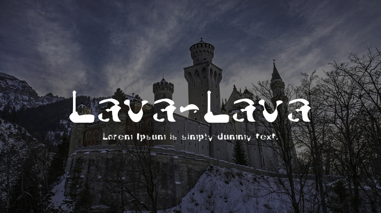 Lava-Lava Font
