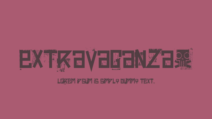 extravaganza- Font