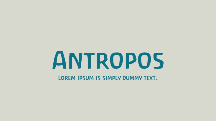 Antropos Font
