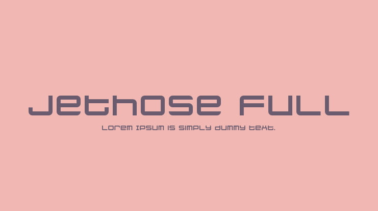 jethose FULL Font Family