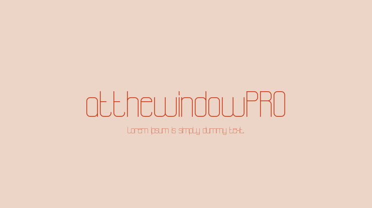 atthewindowPRO Font