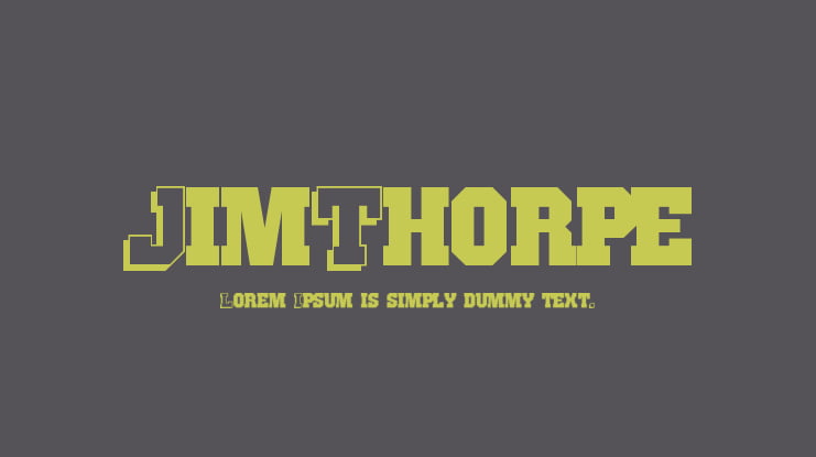 JimThorpe Font
