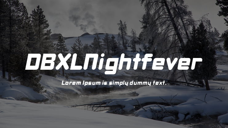 DBXLNightfever Font Family
