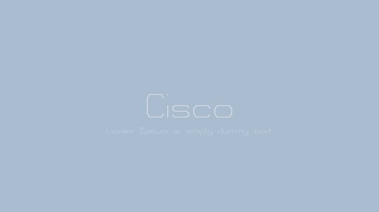 Cisco Font