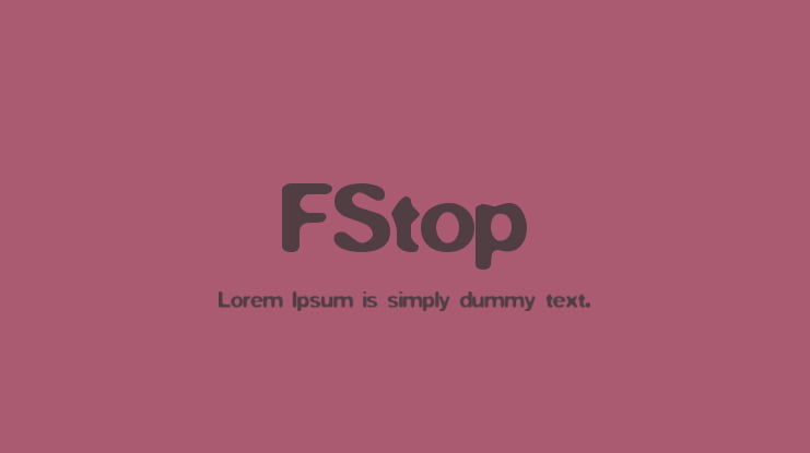 FStop Font