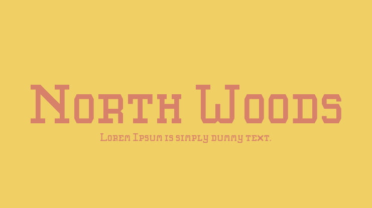 North Woods Font