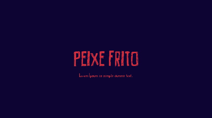 PEIXE FRITO Font