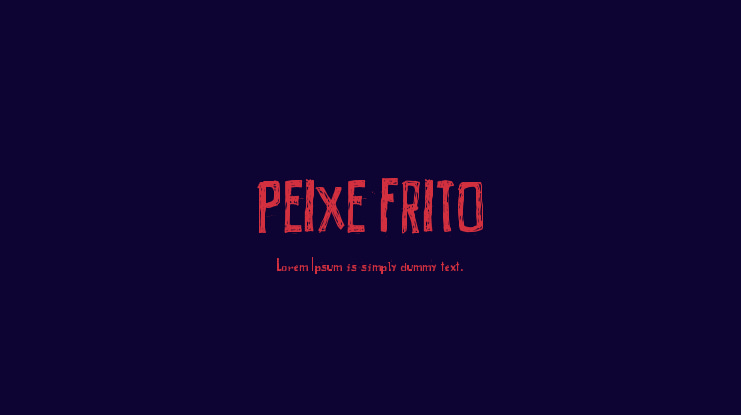 PEIXE FRITO Font