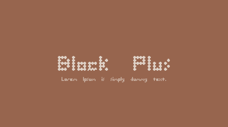 Block Plus Font