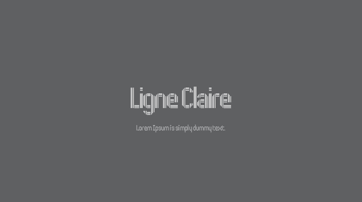 Ligne Claire Font