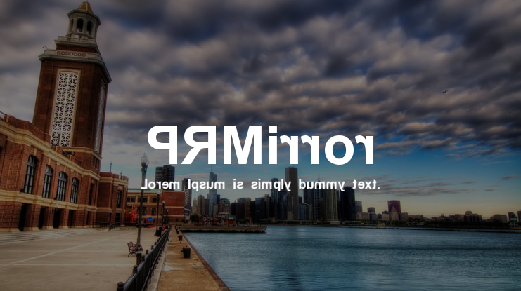 PRMirror Font