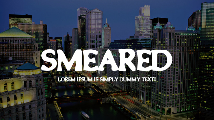 Smeared Font
