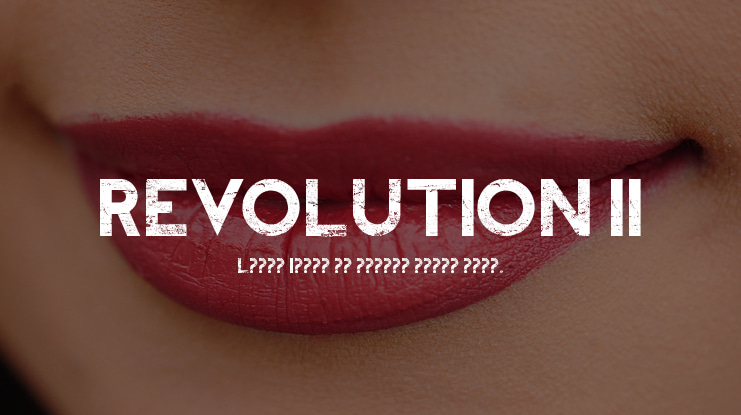 REVOLUTION II Font
