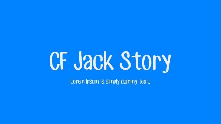 CF Jack Story Font