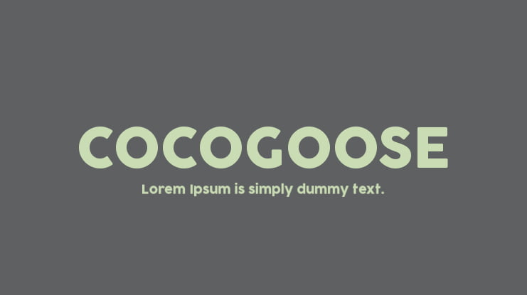 COCOGOOSE Font