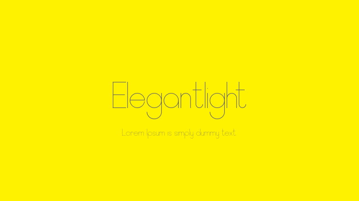 Elegantlight Font