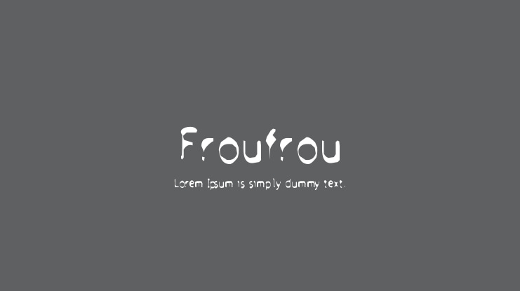 Froufrou Font