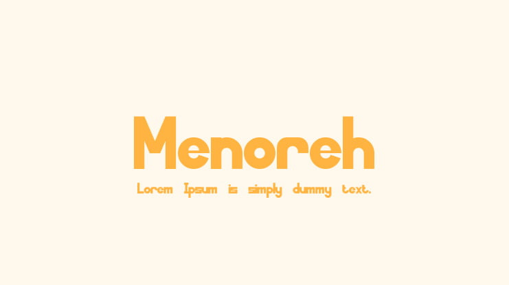 Menoreh Font