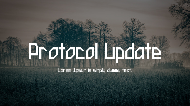 Protocol Update Font