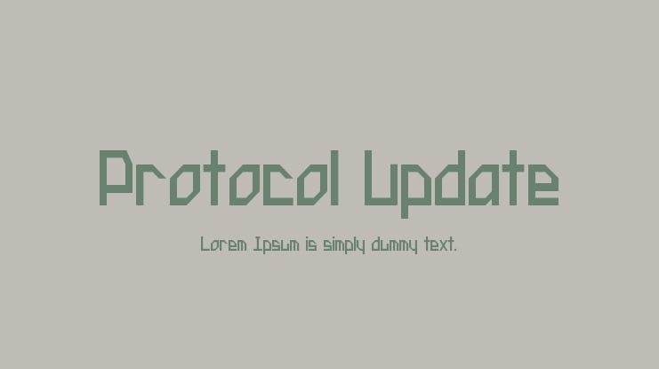 Protocol Update Font