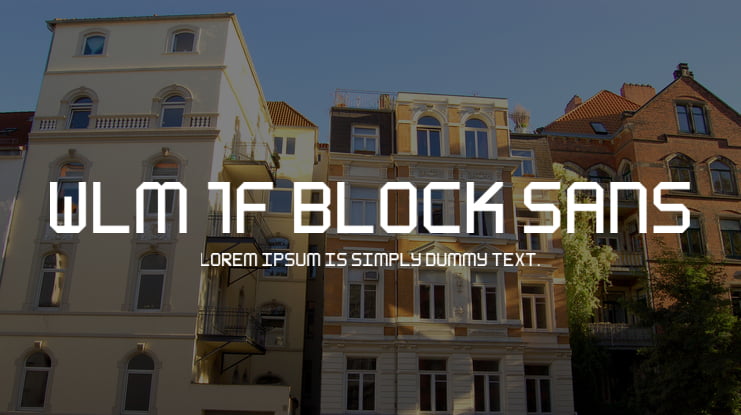 WLM 1F Block Sans Font