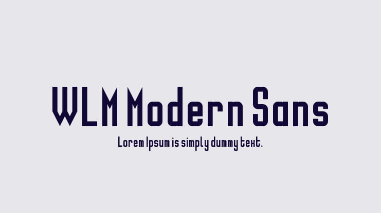 WLM Modern Sans Font