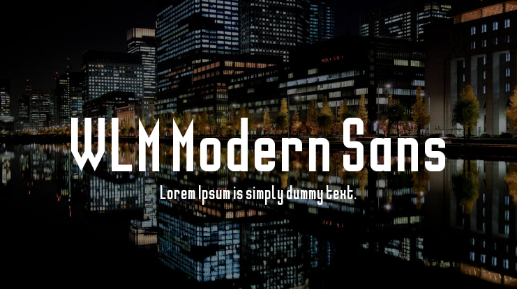 WLM Modern Sans Font