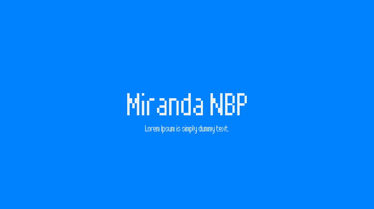 Miranda NBP Font