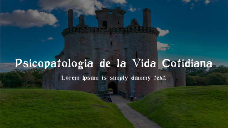 Psicopatologia de la Vida Cotidiana Font