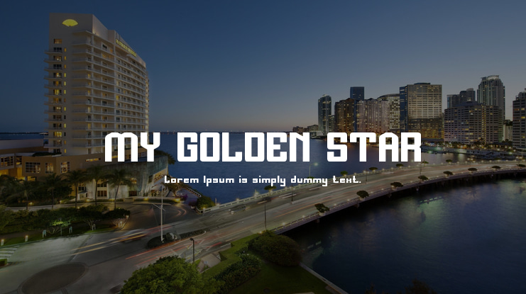 MY GOLDEN STAR Font