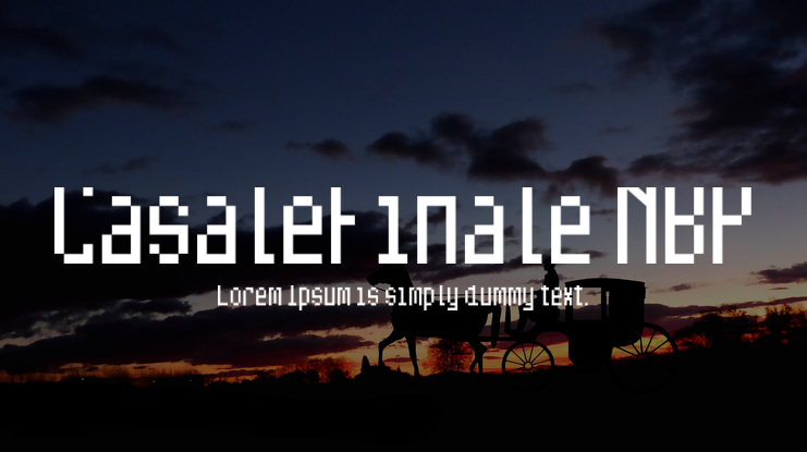 CasaleFinale NBP Font