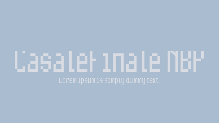 CasaleFinale NBP Font