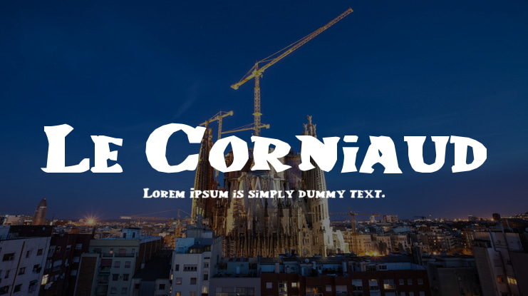 Le Corniaud Font