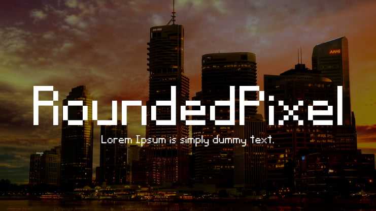 RoundedPixel Font