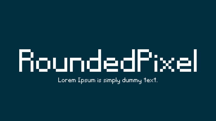RoundedPixel Font