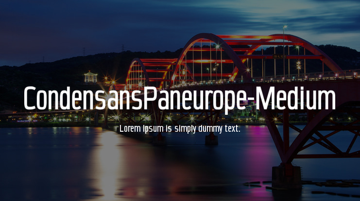 CondensansPaneurope-Medium Font Family