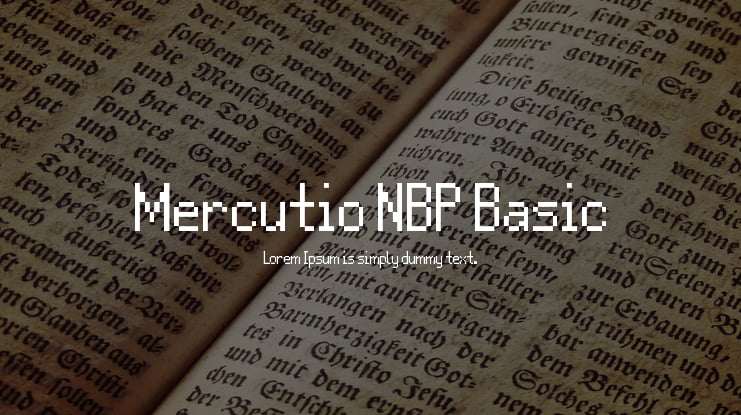 Mercutio NBP Basic Font