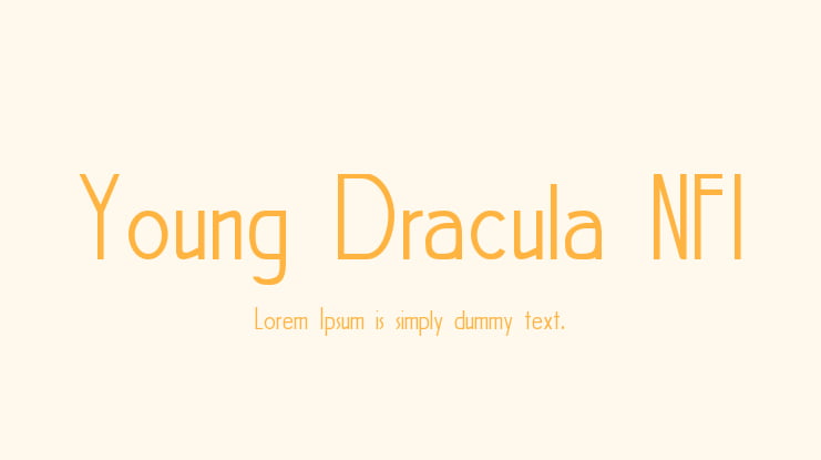 Young Dracula NFI Font