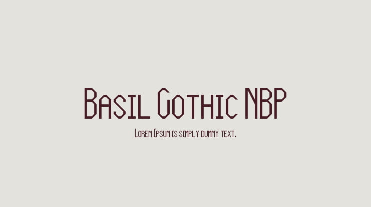 Basil Gothic NBP Font