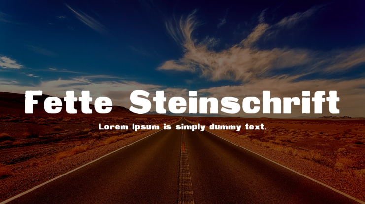 Fette Steinschrift Font